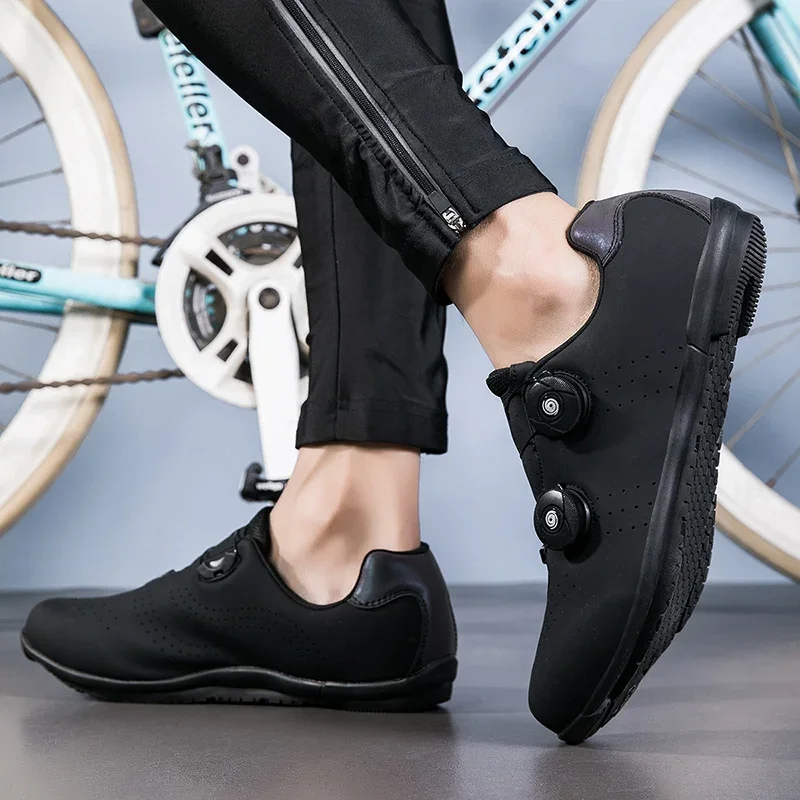 MTB-Radschuhe für Herren, Cleats-Schuhe, Flachpedal-Fahrradschuhe, Speed-Cycling-Sneaker, Mountainbike-Schuhe, SPD-Rennschuhe – Detail 6