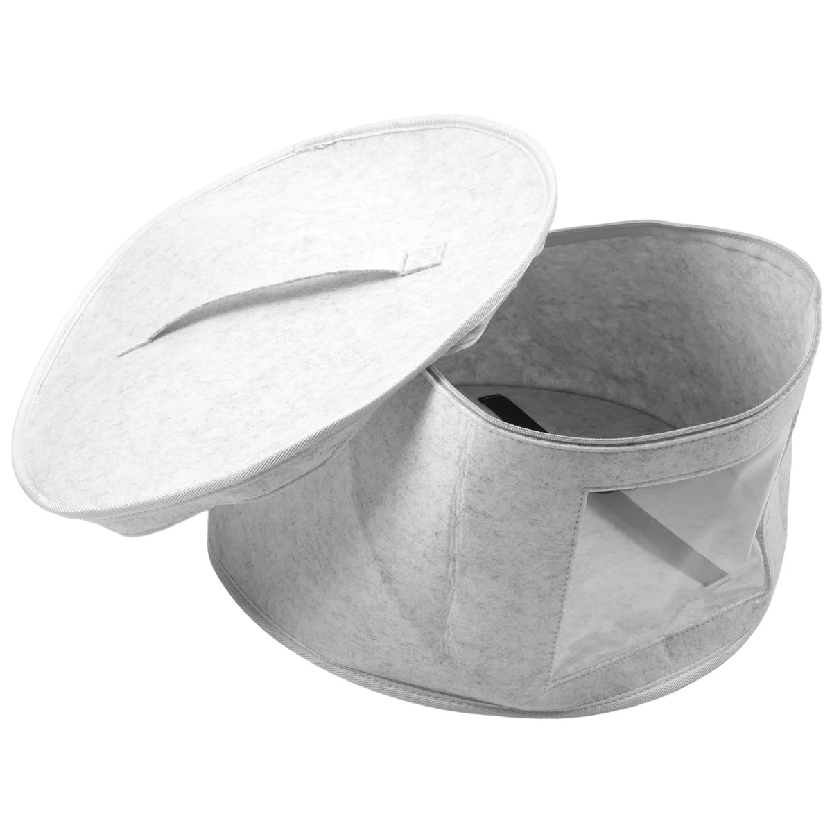 Organizzatore di scatole per cappelli Scatole per cappelli da viaggio rotonde Borsa per cappelli pieghevole A