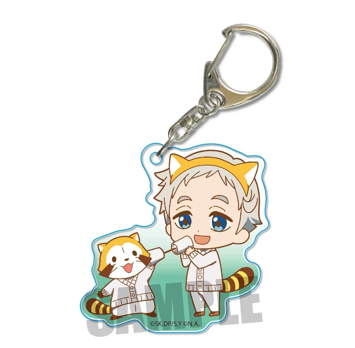 لعبة نورمان إيما راي آنا موجيكا المفاتيح دمية أنيمي الاكريليك كيرينغ قلادة للهدايا