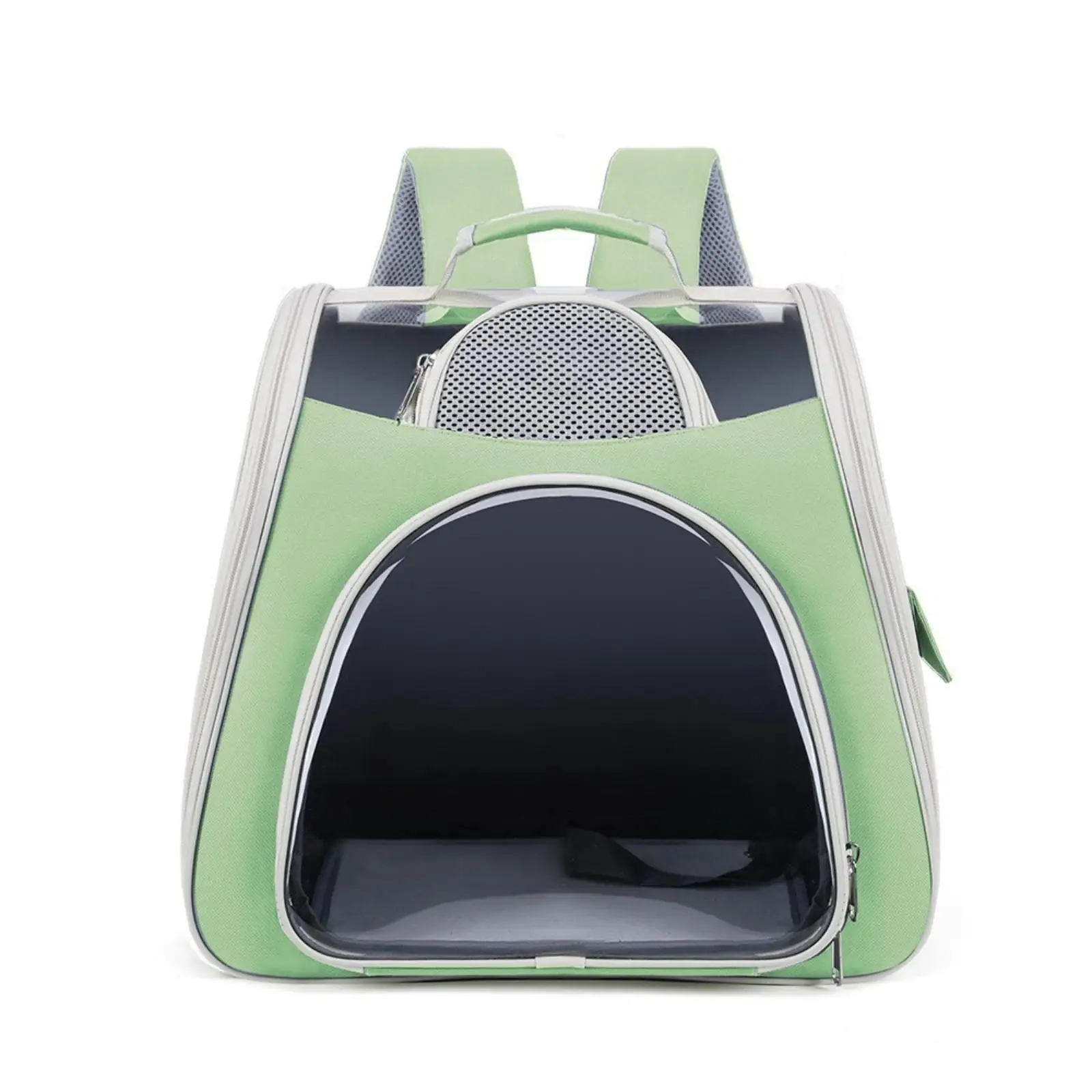 Oxford Material Pet Carrier Backpack Structured Pet Backpack with Transparent Front Panel Adjustable for Cat Owners, Transit,
