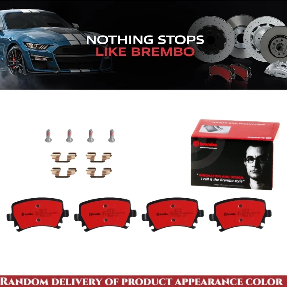 Brembo P85073N Premium Ceramic Rear Disc Brake Pad Set AUDI/AUDI (FAW)/SEAT/SKODA/SKODA (SVW)/VW/VW (FAW)/VW (SVW) OE#3C0698451D