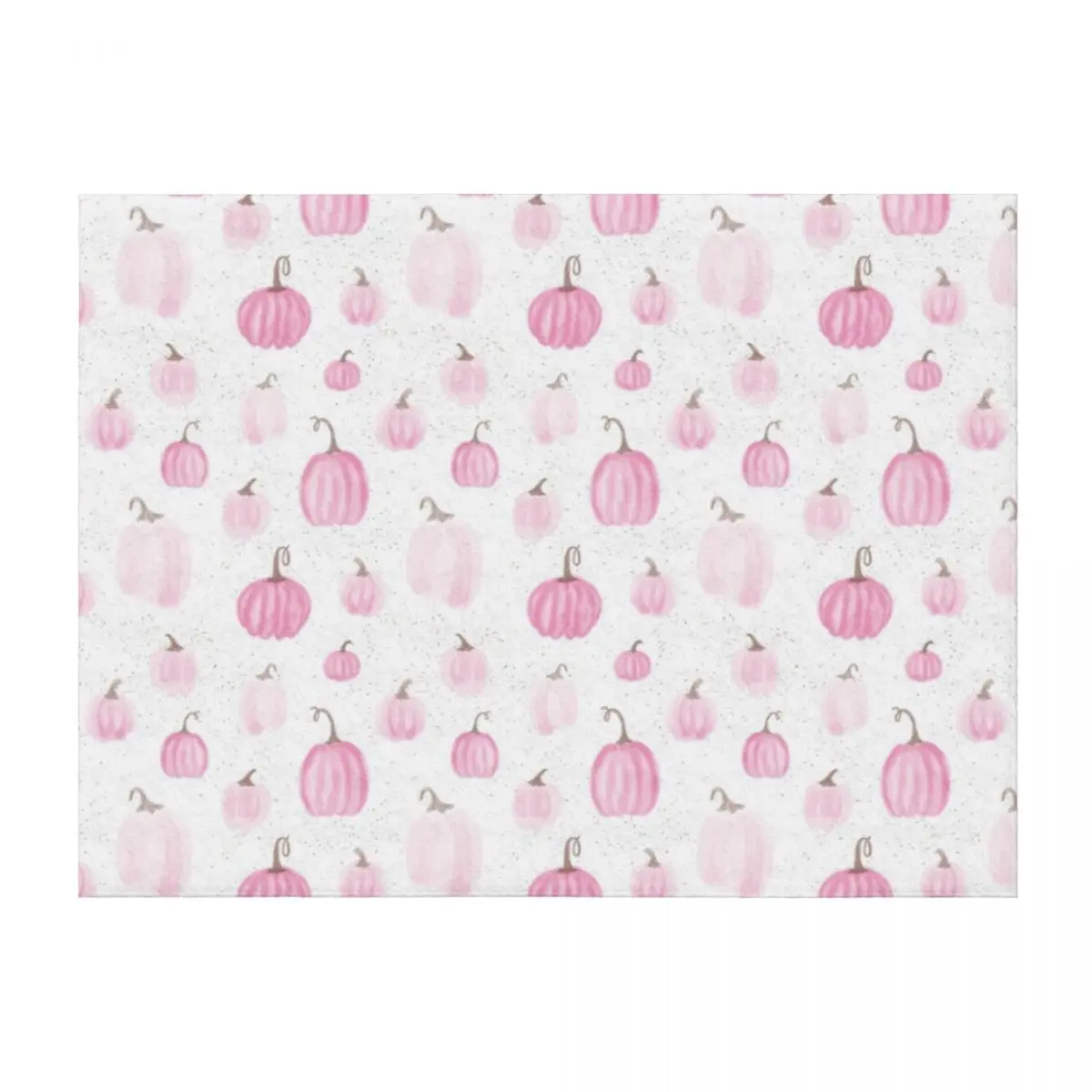 

Pink Watercolor Pumpkins Throw Blanket Sofa Quilt Decorative Beds Quilt Travel Blankets