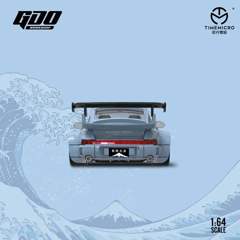 TimeMicro/Moreart Mini X GDO 1:64 RWB The Great Wave off Kanagawa Model Car Alloy car model limited edition toy collection gift