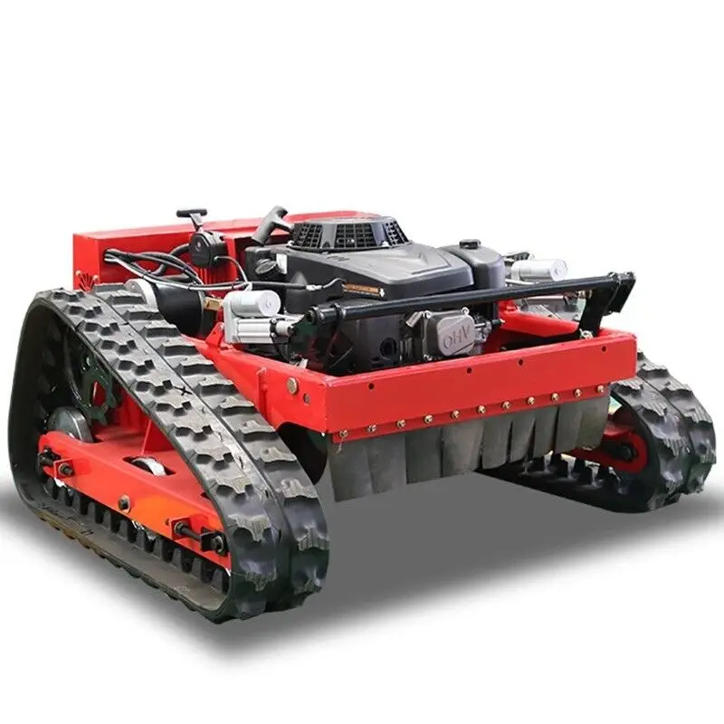 self propelled gas lawn mower Remote Control Automatic Robot Snow Shovel Lawn Mower Wheel Crawler Machine RC 