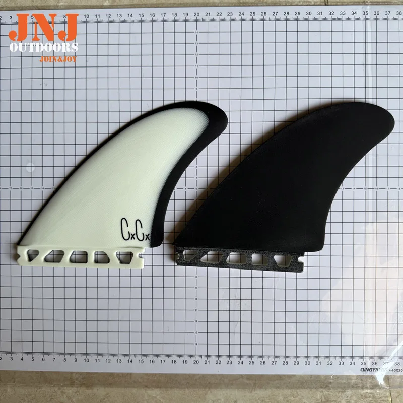 5.25 Inch Solid Fiberglass Surfboard Twin Fins