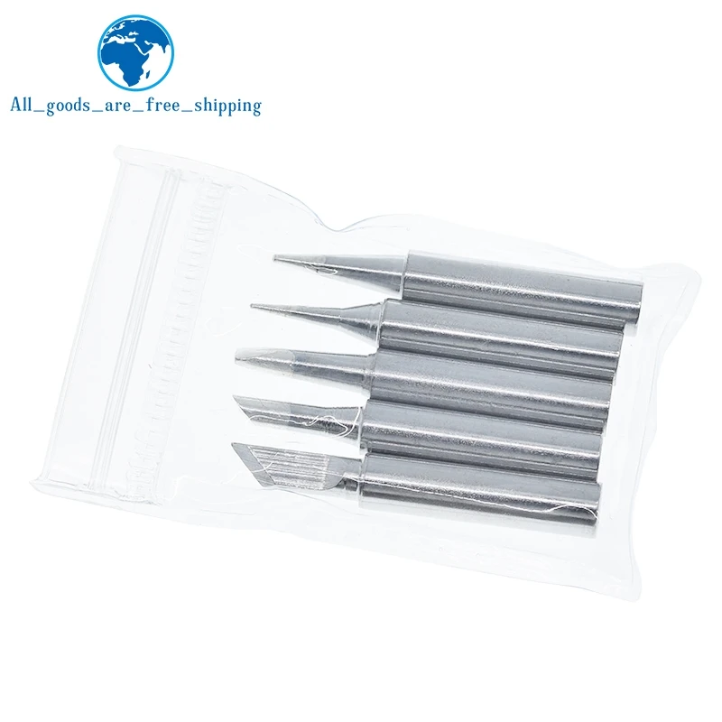 TZT 5Pcs I+B+K+2.4D+3C Soldering Iron 900M Soldering Iron Head Set Inside Hot Bare Copper Electric Soldering Iron Tip