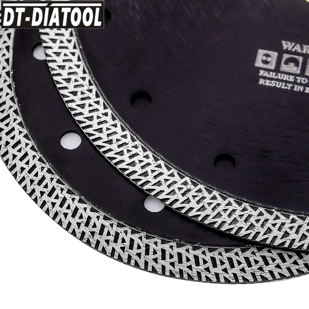 DT-DIATOOL 1pc 4-9inch Saw Hot-pressed Sintered Diamond Cutting Disc Mesh Turbo Diamond Saw Blade Granite Marble Tile Ceramic