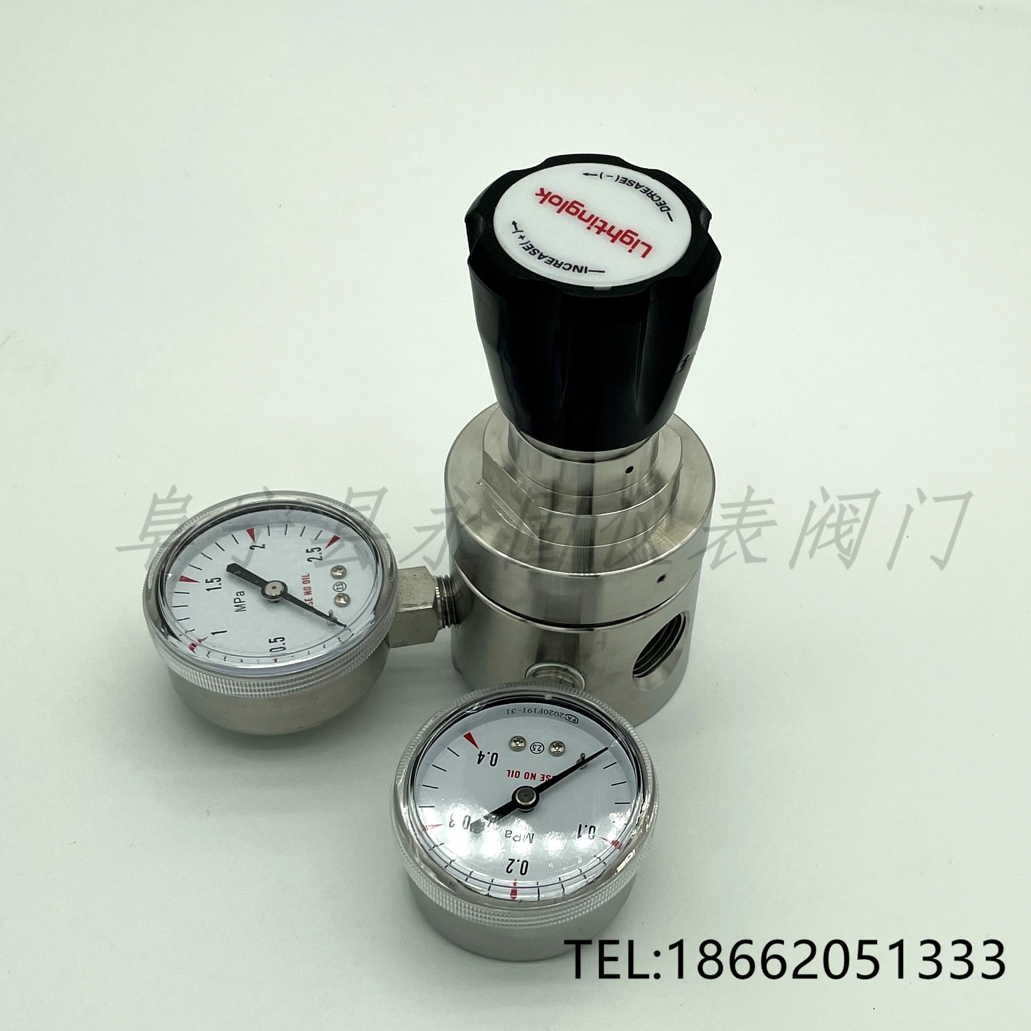 316L pressure reducing valve large flow regulator valve standard gas nitrogen ammonia DN15 four points DN20 six points