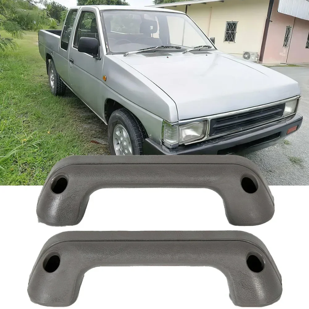 2Pcs Grey Handrails For Nissan For Hardbody D21 Frontier Pickup 1986-1997 Armrest Door Handle Pair 80940-15g00