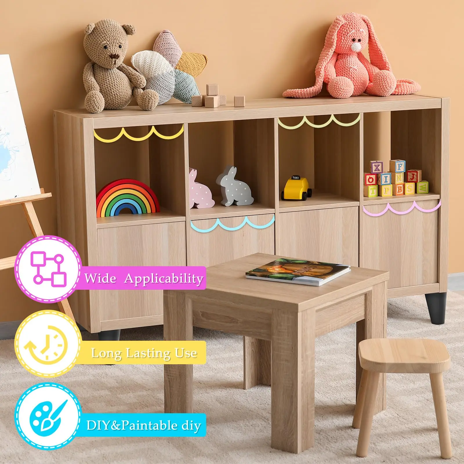 6/12/36pcs Scalloped Wall Moulding Wood, Wooden Wall Molding, Chair Rail Molding Shaped Scallop, Wooden Cornice