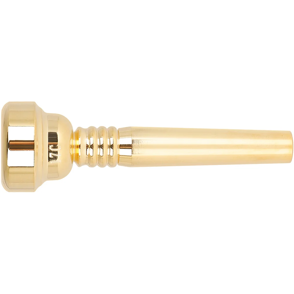 

17c Gold Plated Trumpet Mouthpiece Music Instrument Small Musical Instruments Beginner Metal for Student Replace