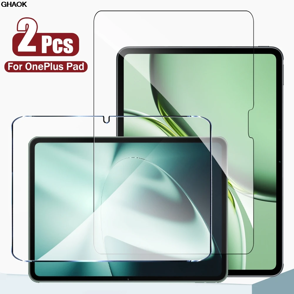 

2Pcs 9H Tempered Glass For OnePlus Pad 2 Screen Protector For oneplus pad pro Fit Case Tablet Accessories Film