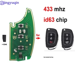 jingyuqin 3B 433Mhz With id46 Car Key Board Control For Hyundai Solaris Accent Tucson l10 l20 l30 Kia Rio Ceed
