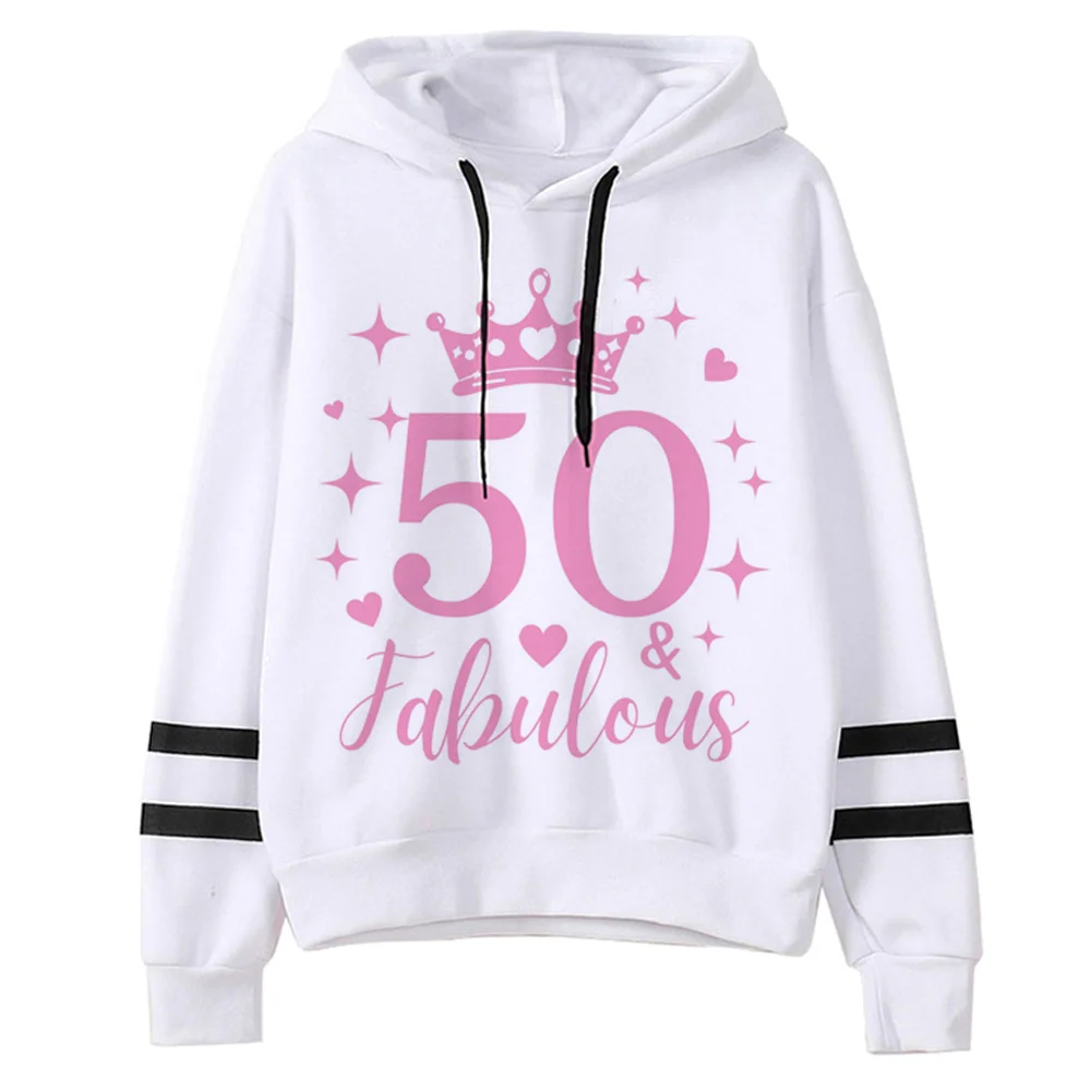 50 Ans 50th Years Birthday hoodies women anime funny streetwear 90s clothing Hood women streetwear clothes