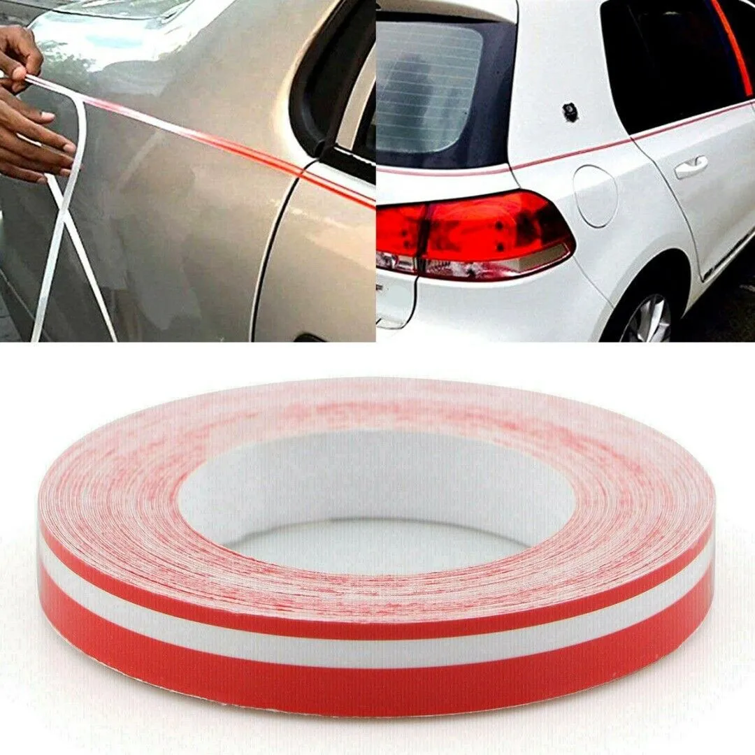2 Rolls Pin Stripe Ribbon Sticker Bumper Car Body Stickers Line Tape Decal Stickers For Car Motorcycles Boats Helmets Stickers