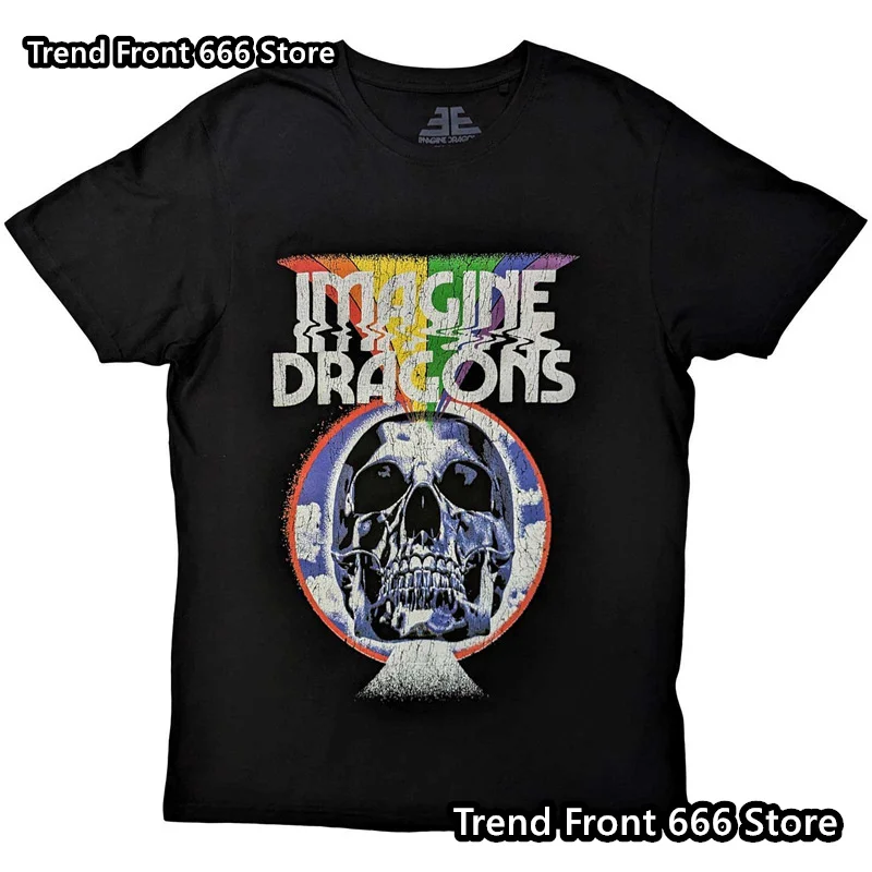 Imagine Dragons Rock Band Cotton T shirts Men's  Kids Soft and skin-friendly Vintage Tees Short Sleeve Crewneck Tops