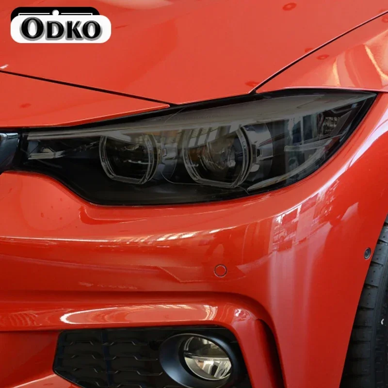 

Car Headlight Tint Black Protective Film Vinyl Protection Transparent TPU Sticker Accessories For BMW 4 Series F32 F33 F36