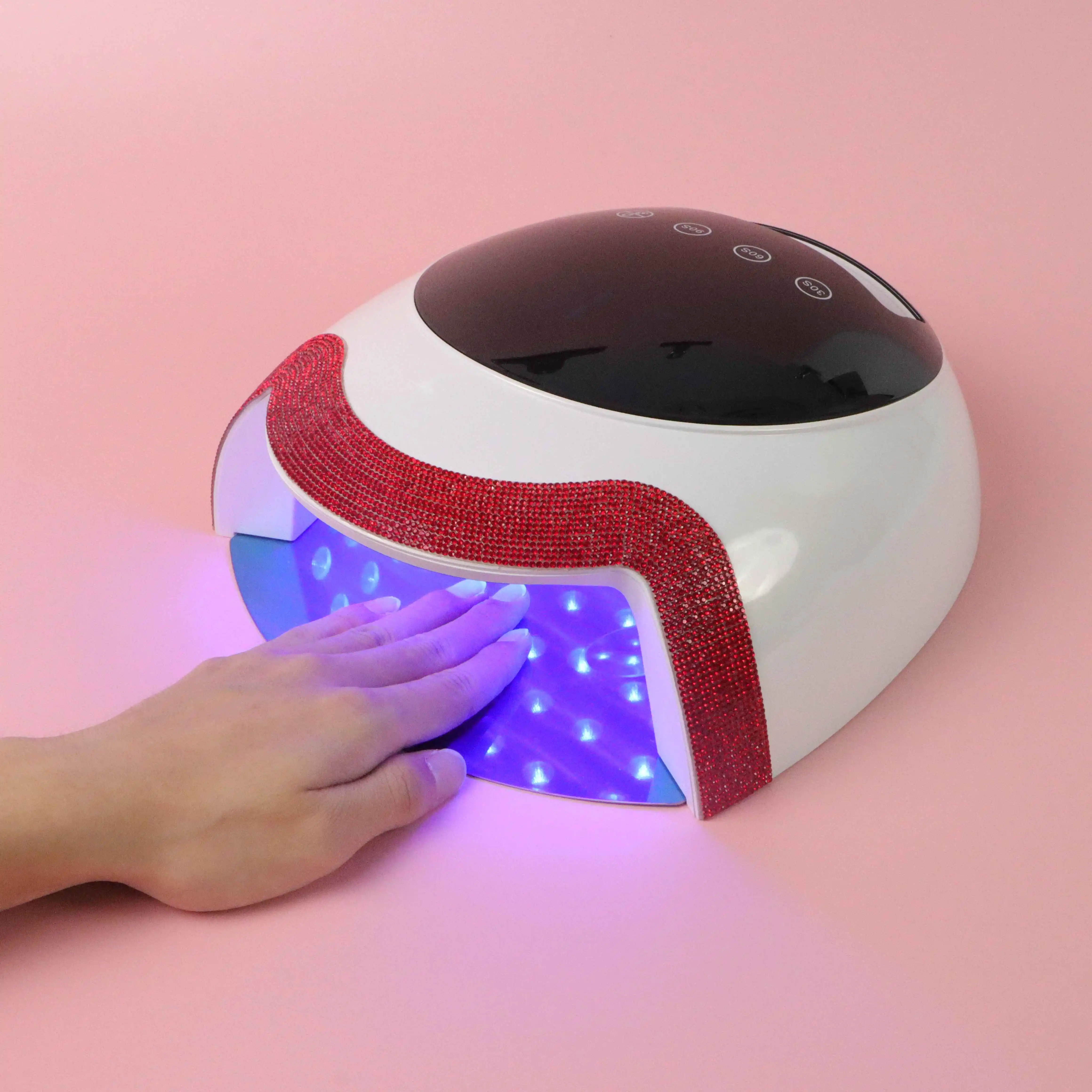 

Nail Tech Equipment Cordless And Rechargeable 72 W Led Nail Dryer Machine Lampe Uv Pour Ongles Nail Lamp With Diamonds