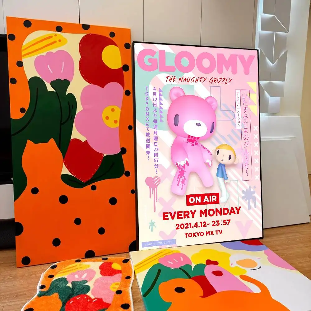 Cartoon G-gloomy Bear DIY Sticky Poster Fancy Wall Sticker For Living Room Bar Decoration Wall Decor