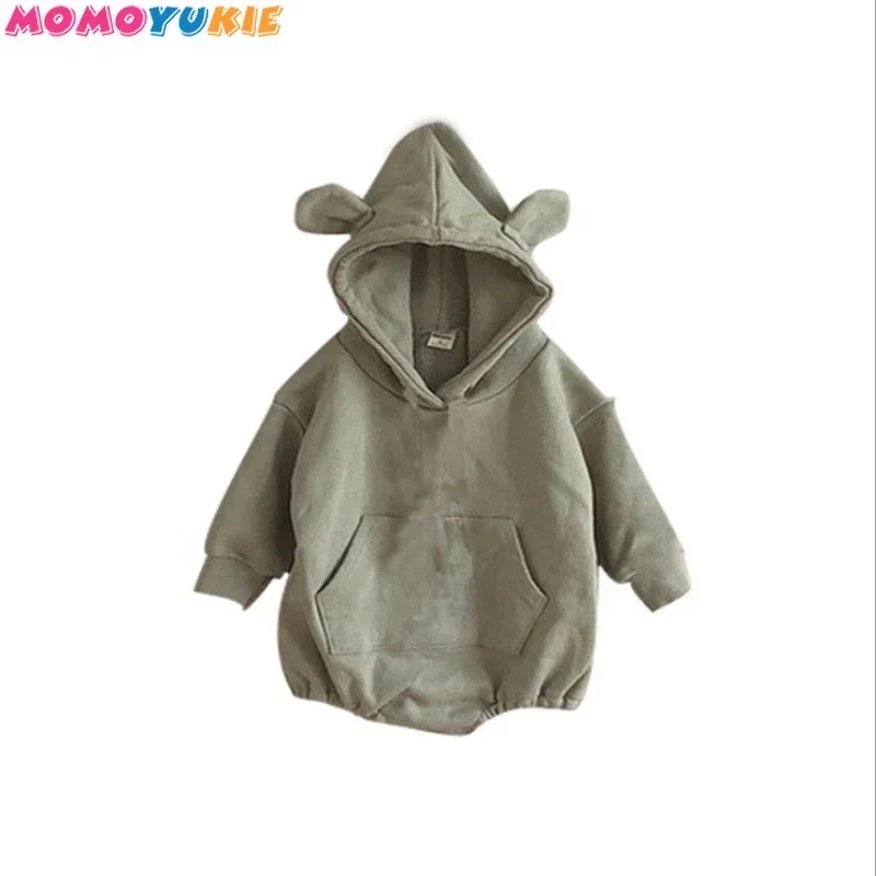 Autumn New Bodysuit for newborns Children\'s Clothing Baby Bodysuits Kid Boys  Hooded Jumpsuit Cotton Long Sleeve  Bodysuit