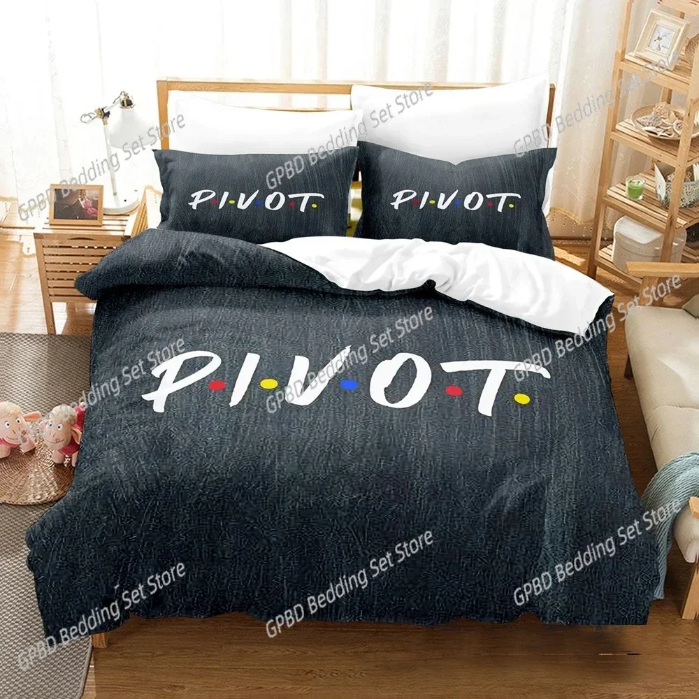 Friends Tv Show Comedy Style 3D Bedding Set Duvet Cover Pillowcases Single Twin Full Queen King Size Home Decor Quilt Boys Gift