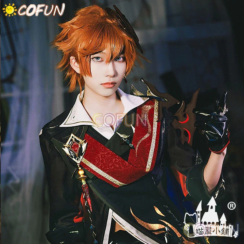 COFUN Game Genshin Impact Rose Tartaglia Cosplay Costume Anime Men Fashion Uniforms Role Play Clothes For 2023 New