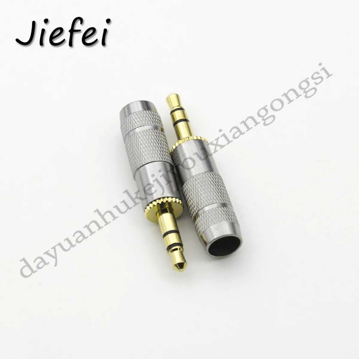 5Pcs Brass  3.5 mm Jack  3 Pole Stereo Male Audio Plug Solder Cable Adapter DIY Repair Earphone Headphone Conne