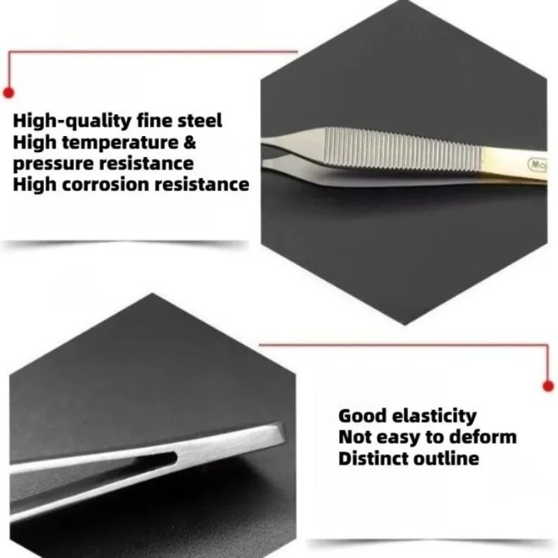 Dental Surgical Tissue Tweezer Dental Forcep Extraction Hemostat Medical Tweezer Dentist Surgery Tool Adson Forceps