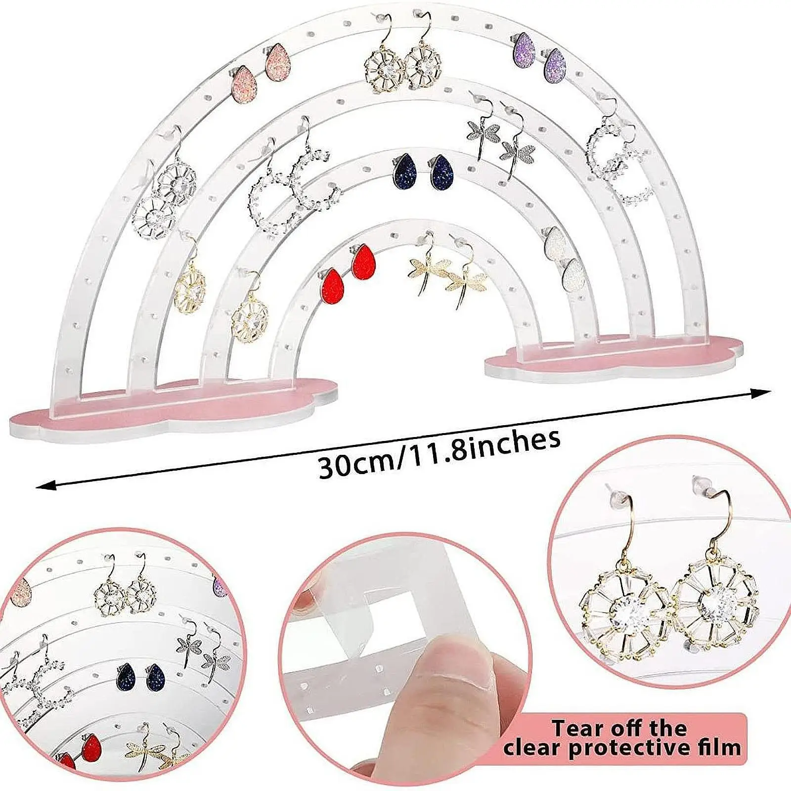 

Earrings Display Stand Versatile Earring Organizer Dresser Showcase Earring Rack for Home Bedroom Jewelry Shop Shopping Mall