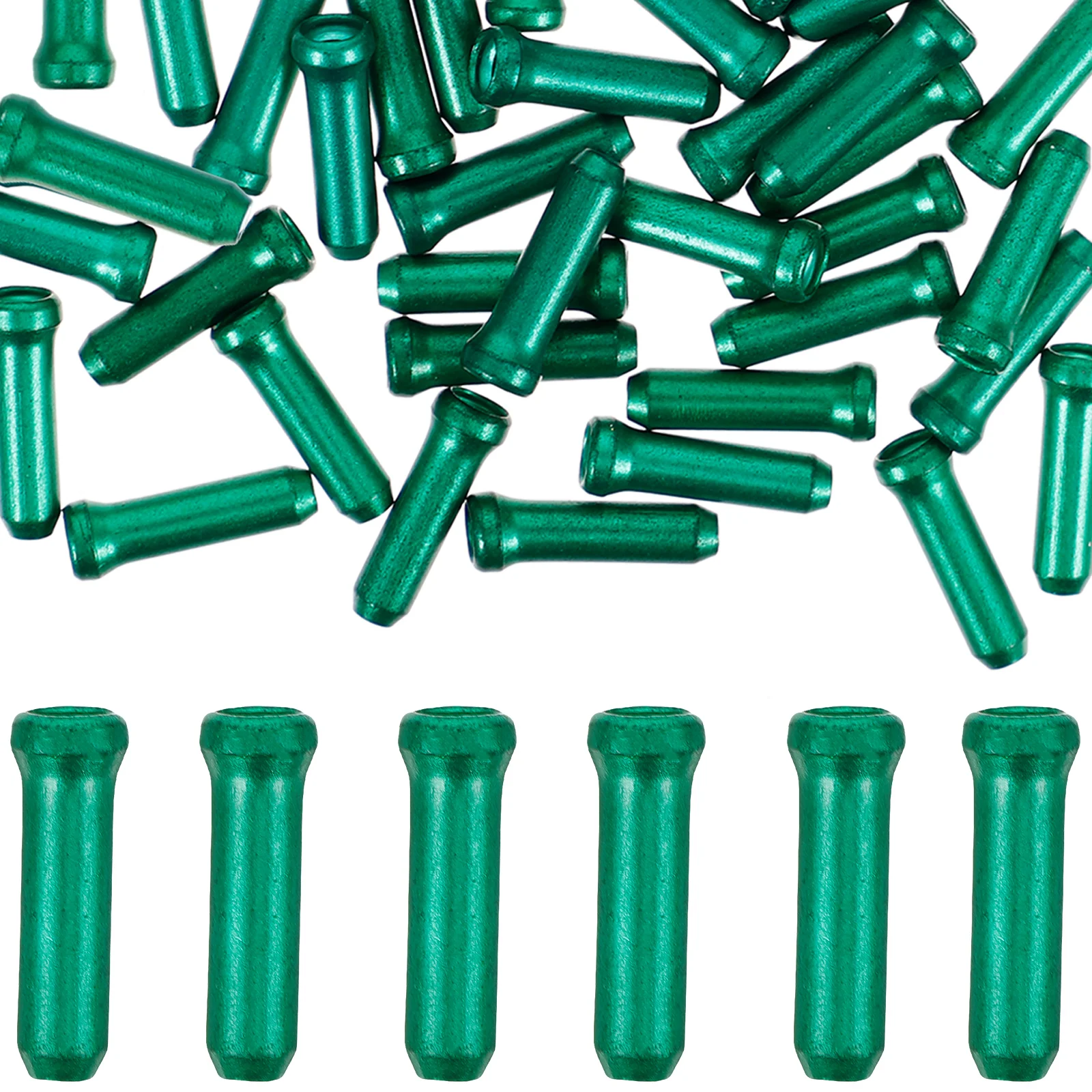 

50 Pcs Brake Line Protection Cap Bike Cable Cover Brakes Caps End Covers Aluminum Alloy Crimps