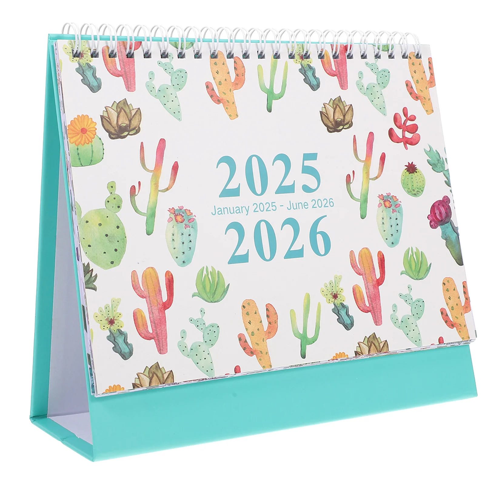 

Cactus Desk Calendar Planner 2025 Griddle Office Recess Calender Monthly Portable