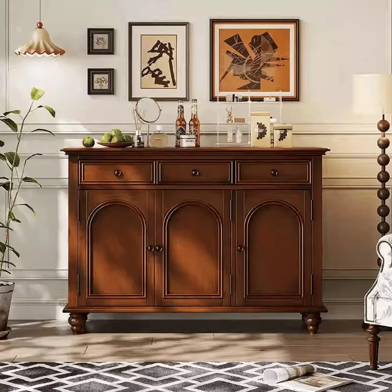 

Side cabinet retro old living room home kitchen storage cabinet wine cabinet retro foyer partition locker