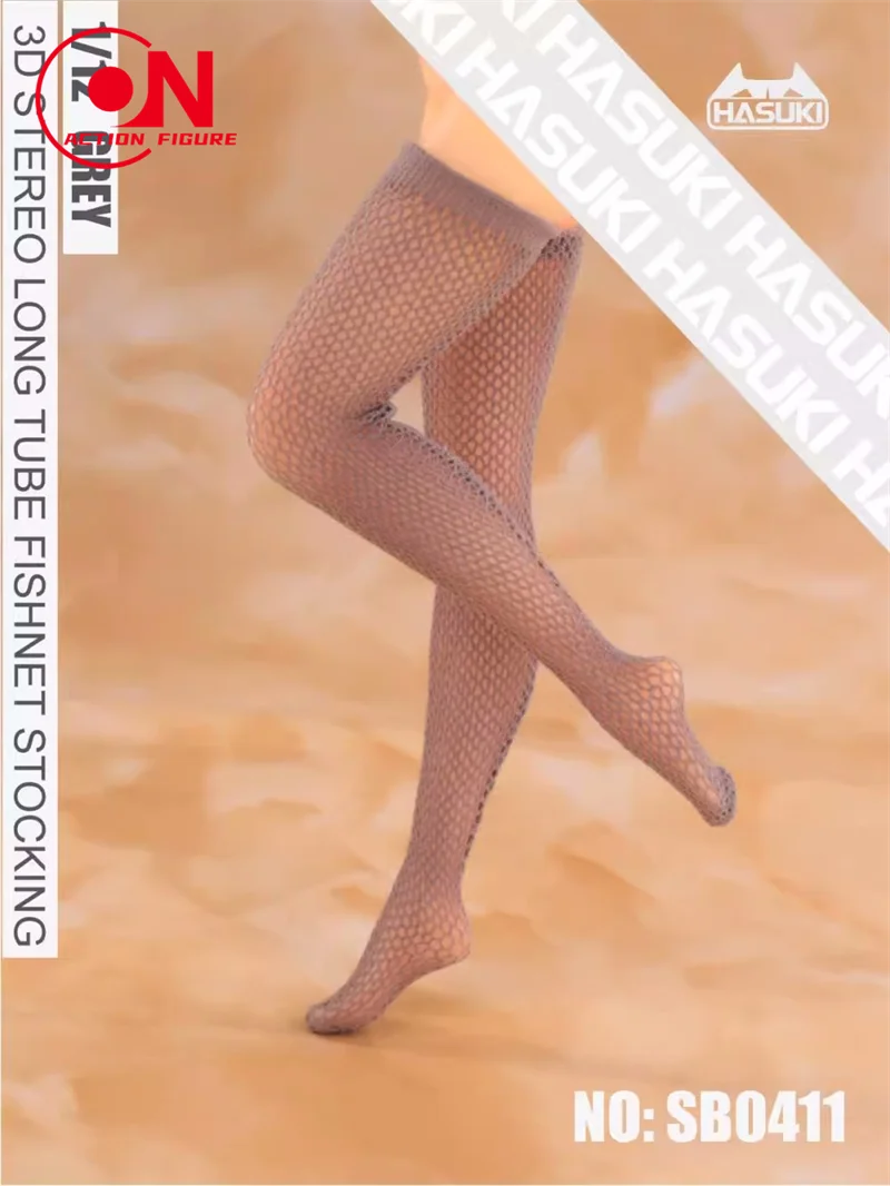 HASUpastel-Chaussettes en maille sans couture, bas 3D, accessoires vestisens, échelle 1/12, convient à 6 en effet, corps de figurine de soldat féminin, SB01 SB03 SB04