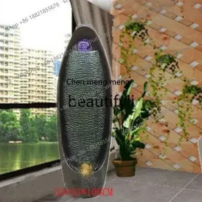 

D178 European fountain flowing water office feng shui wheel handicraft decoration gift rockery ornament
