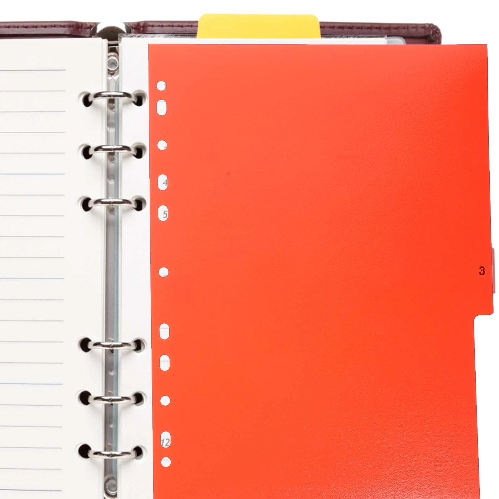 

1 set Pages A4 Binder Dividers PP Notebook Tabs File Subject Divider Sheets Loose Leaf Journals Presentations
