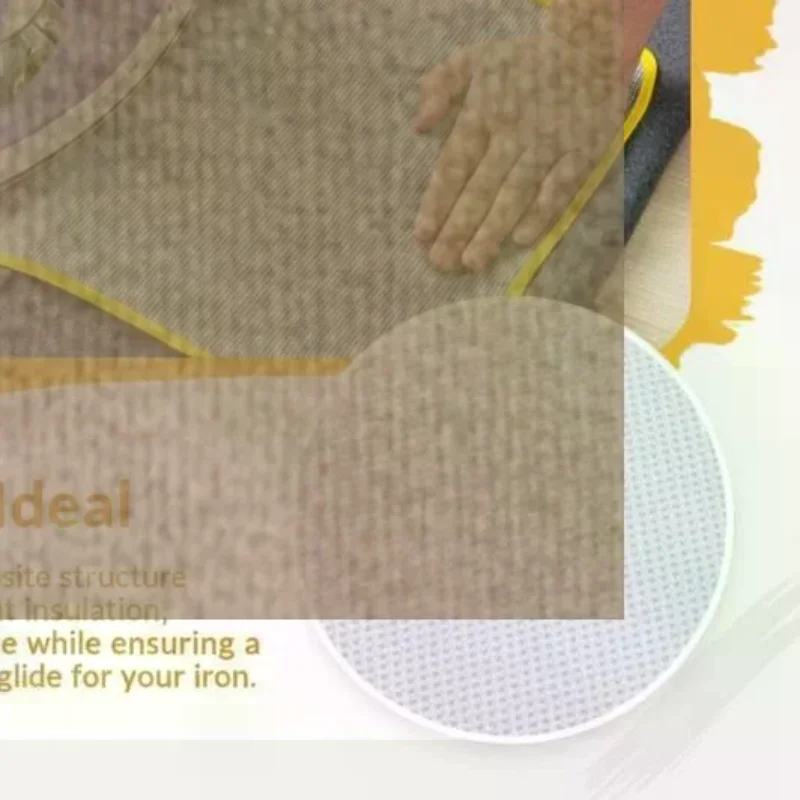 Heat Resistant Ironing Mesh Pad With Scorch Prevention Thick Edges For Home Use