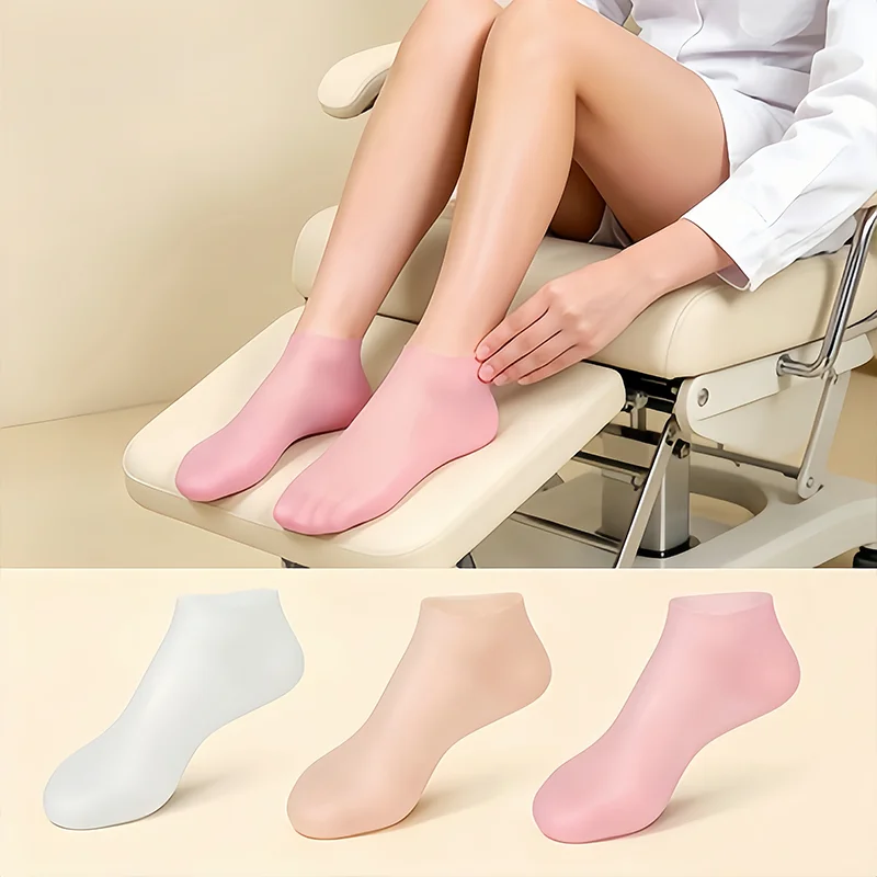 1 Pair Siicone Moisturizing Socks Exfoliating Gel eel Socks Callus Cracked Dead Skin Remove Protector Pain Relief Foot Care