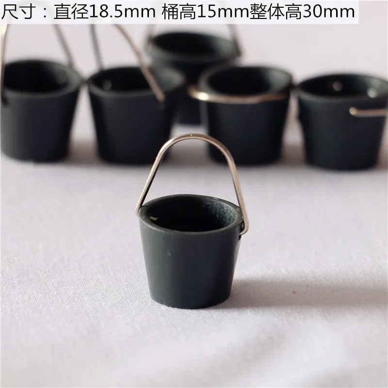 Dollhouse Mini Bucket Handheld Small Bucket Dollhouse Miniature Model OB11 Scene Photography Prop Lifestyle Set