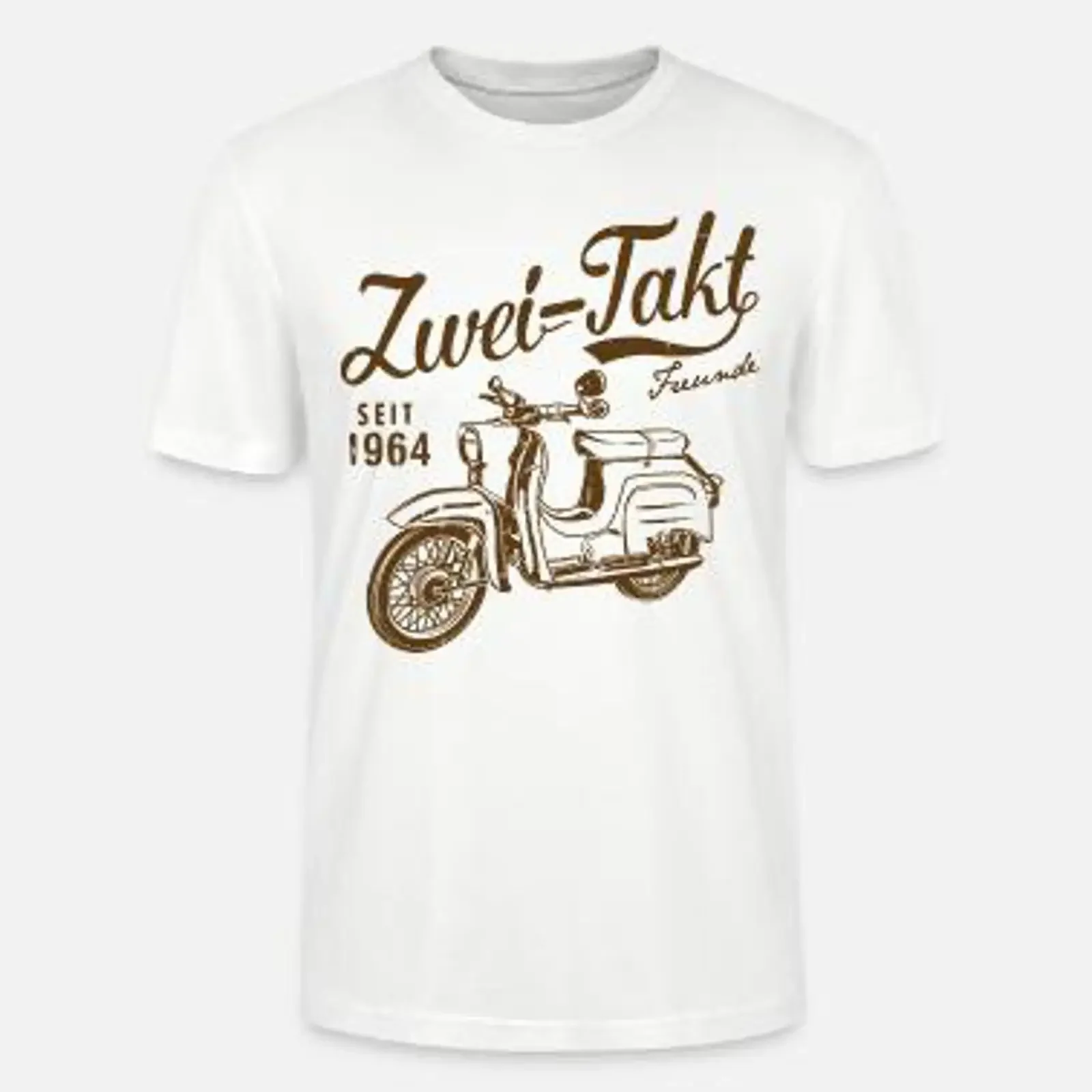 Simson Schwalbe Zweitakt Freunde' Männer T Shirt Spreadshirt vintage Washed designer clothes streetwear Versatile Stretched