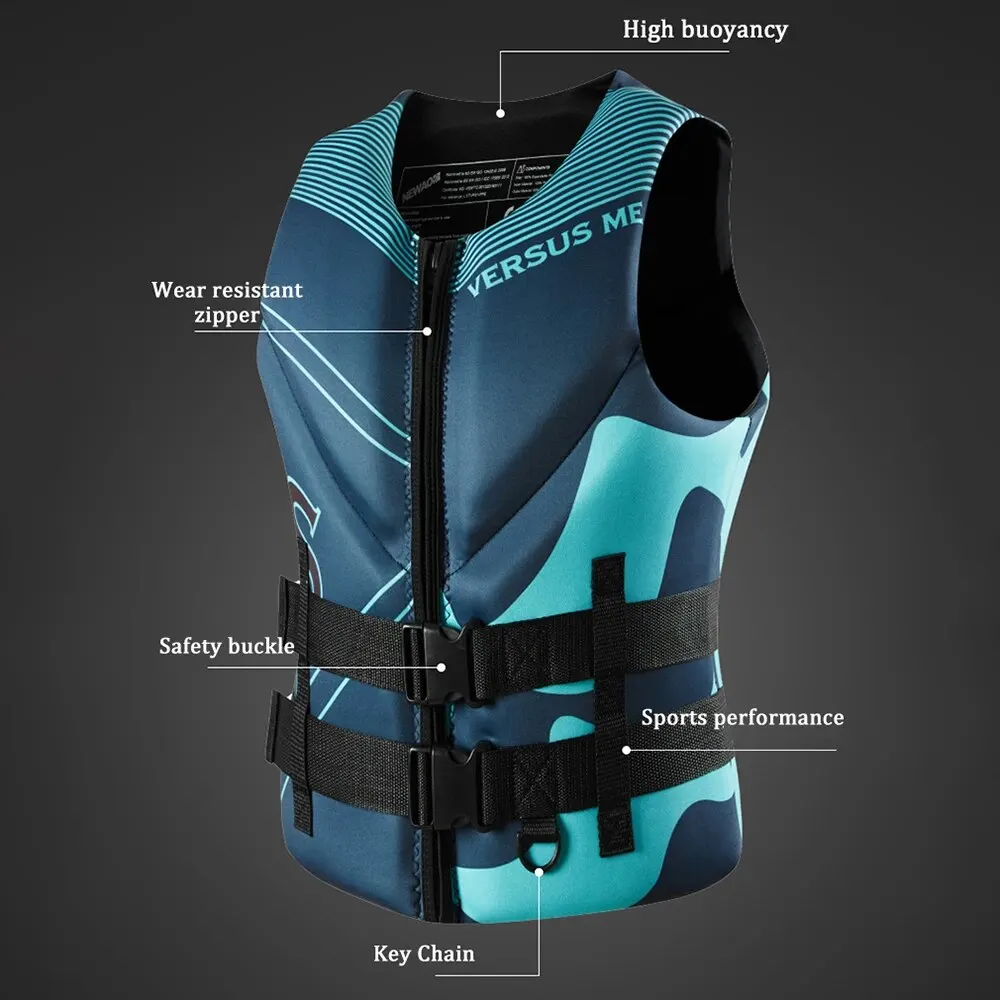 Life Vest Adults Surf Vest Kayak Wakeboard Motorboats Raft Rescue Boat Ski Water Sports Swimming Drifting Rescue Life Jacket