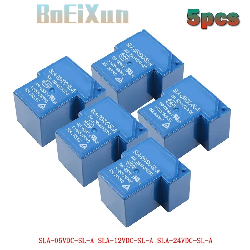 T90 Songle relay SLA-05V 12V 24VDC-SL-A SL-C SLA-24VDC-SL-A  SLA-48VDC-SL-A  5pin 30A original genuine product