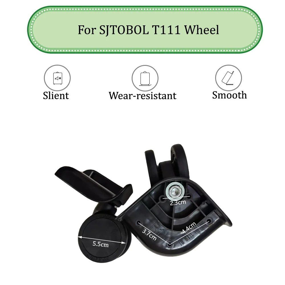 

For SJTOBOL T111 Universal Wheel Replacement Suitcase Silent Smooth Shock Absorbing Durable Convenient Accessories Caster Wheels