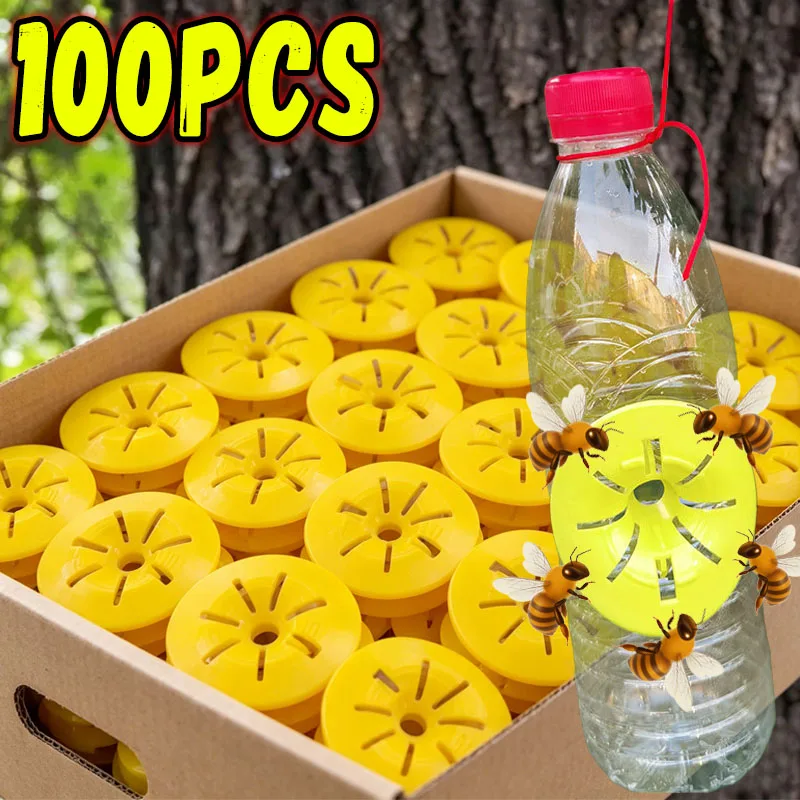 5-100pcs Reusable Wasp Trap Insect Funnel Killer Flower Bee Hornet Catcher Plastic Bottle Wasp Traps Garden Pest Control Tool