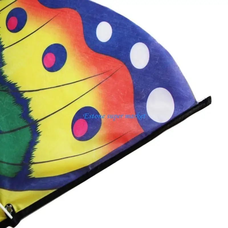 Cerf-volant coloré 090B avec longue queue en forme Triangle, cadeau pâques printemps pour garçons enfants