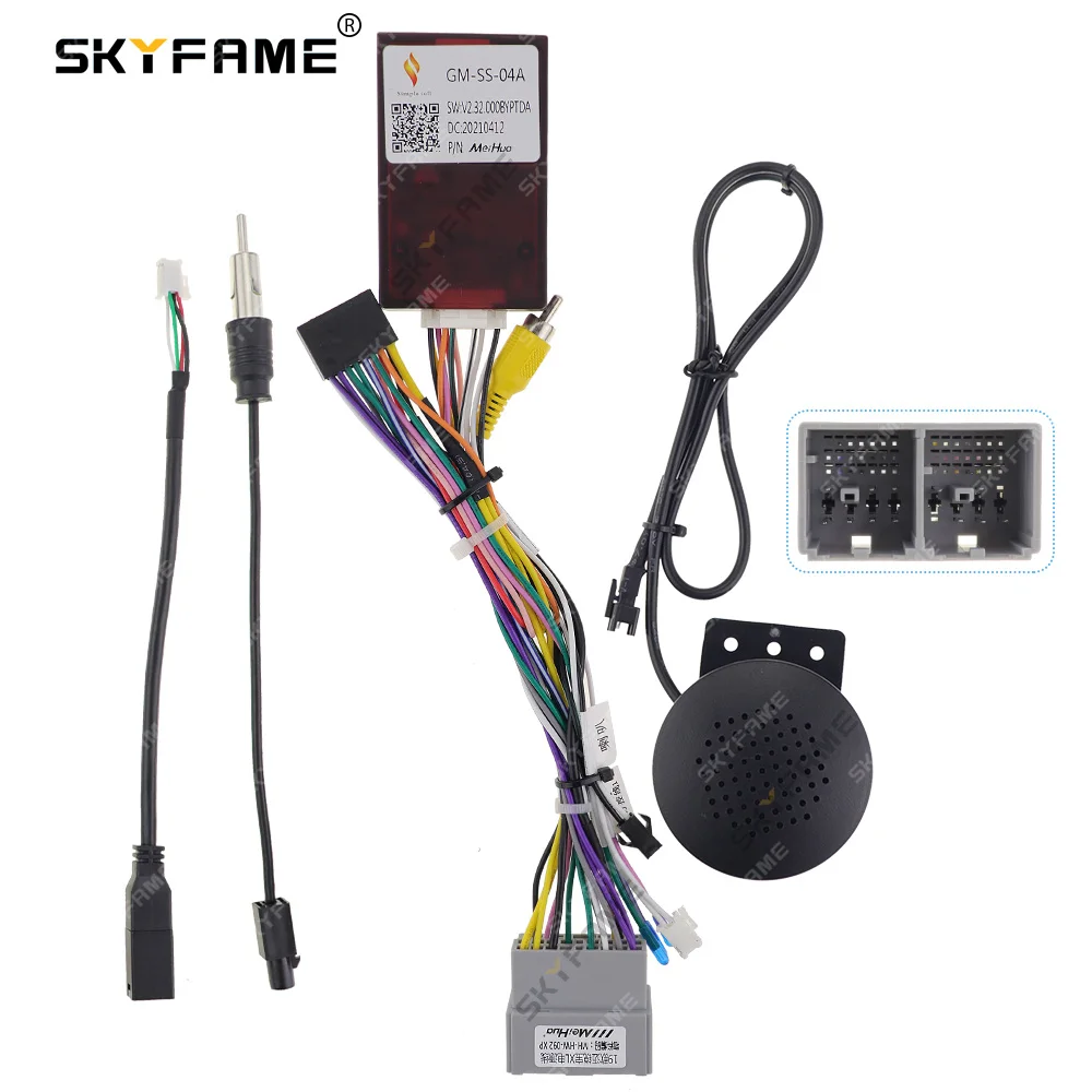 SKYFAME 16pin Car Wiring Harness Canbus Box Adapter Decoder For Chevrolet Malibu XL Spark Beat Daewoo Martiz GM-SS-04A