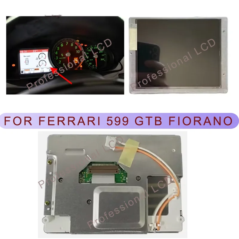LCD Display Screen For Ferrari 599GTB Fiorano GTO SA Aperta 612 Scaglietti Enzo Automotive Speed Dashboard Instrument Cluster
