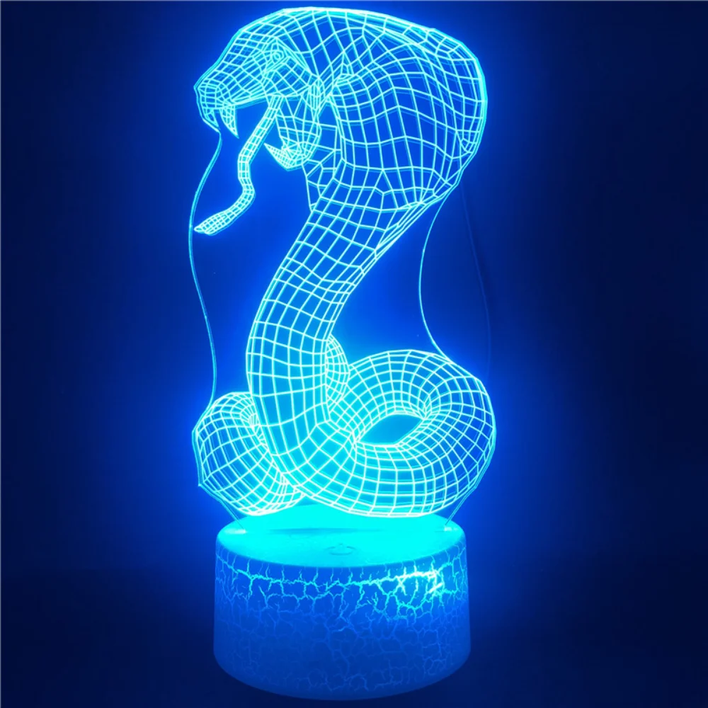 Nighdn Cartoon Schlange Nacht Licht LED USB Touch Acryl 16 Farben Ändern mit Fernbedienung Tisch Lampe Party Atmosphäre Lampen