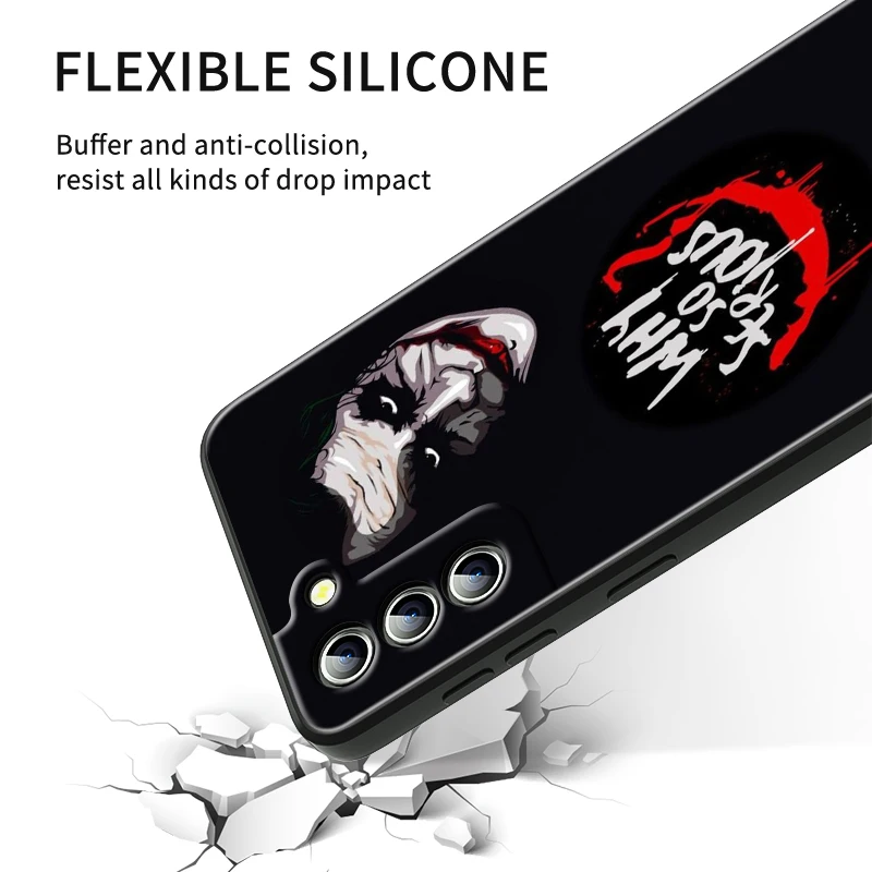 J-Jokers Anime Luxury Cool For Samsung Galaxy S24 S23 S22 S21 S20 FE S10 S10E Plus Ultra Pro Lite 5G Black Cover Phone Case