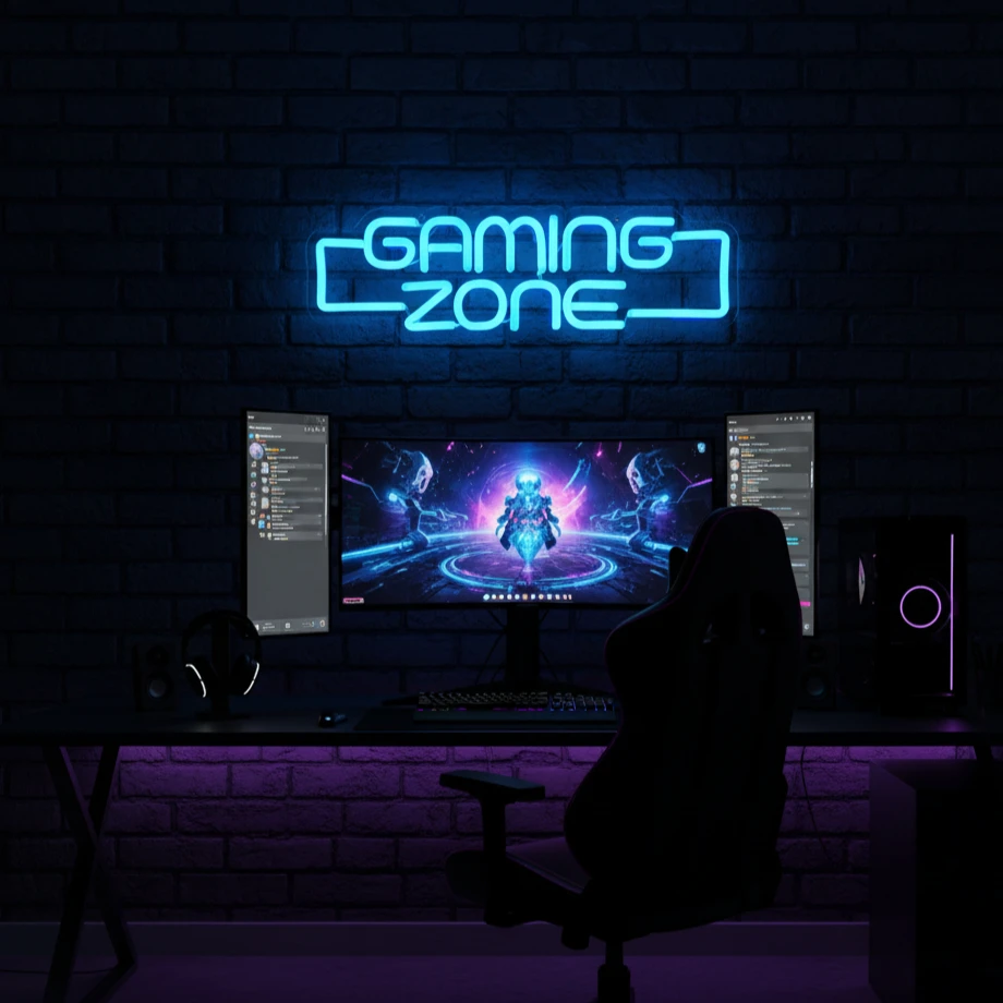 

Светодиодная неоновая вывеска для игровой зоны с питанием от USB, декор для игровой комнаты, спальни, игровой станции, мужской комнаты, подарок для геймера, подарок на день рождения для мальчика
