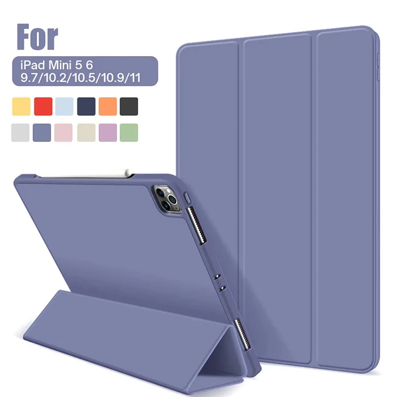 Smart Cover For iPad Pro 11 2022 2021 IPad 10.9 10.2 9.7 10th 9th 8th 7th 6th 5th generation Case for Air 5 4 3 Pro 10.5 mini 6